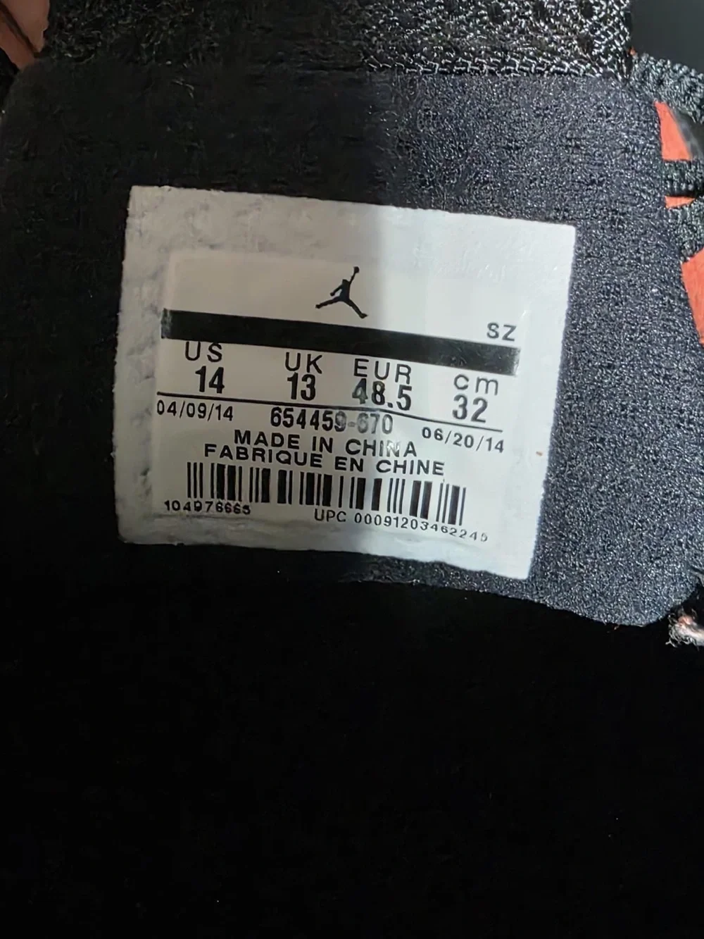 Size 14 - Air Jordan 14 Retro Ferrari